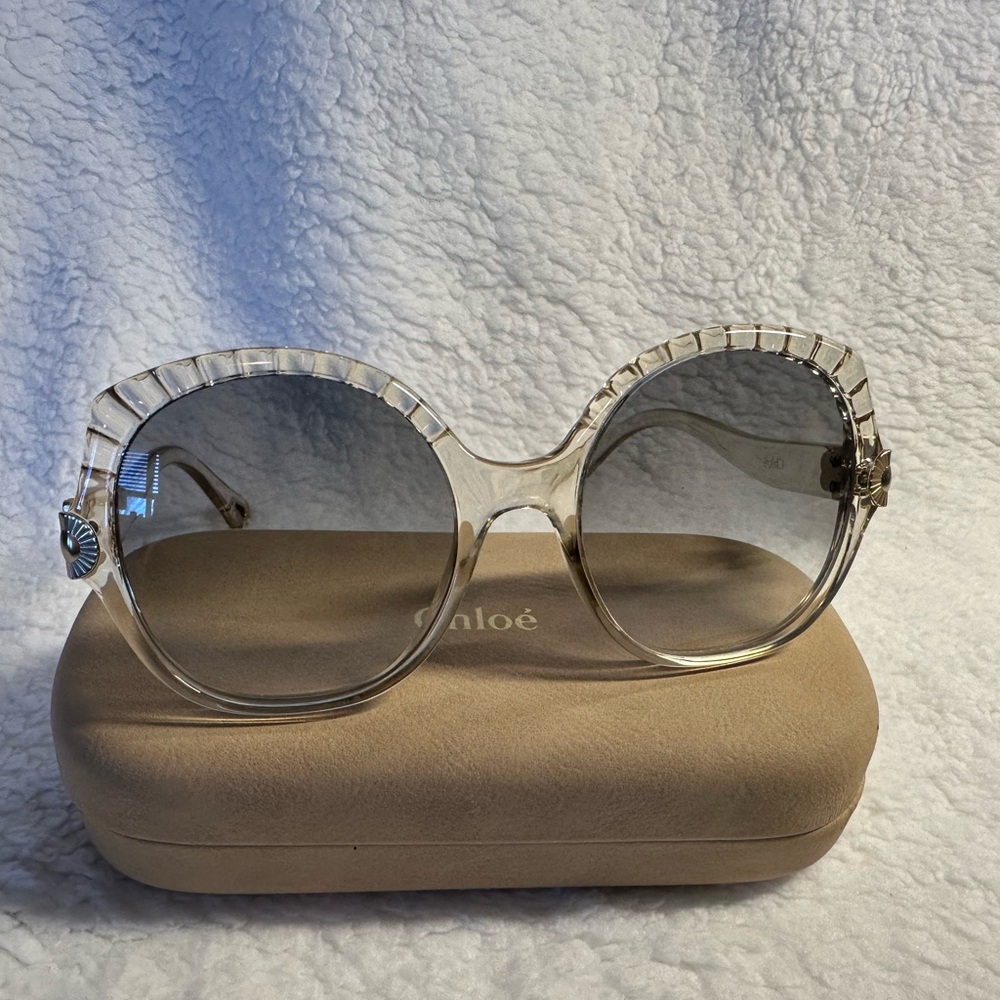 EUC Chloe Women's Transparent Sunglasses